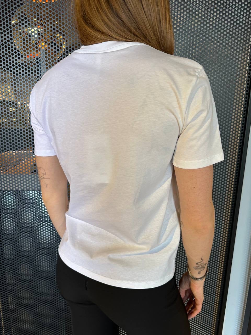 Imperial T-shirt Donna TZ59JGT Bianco, Stampa Gelato