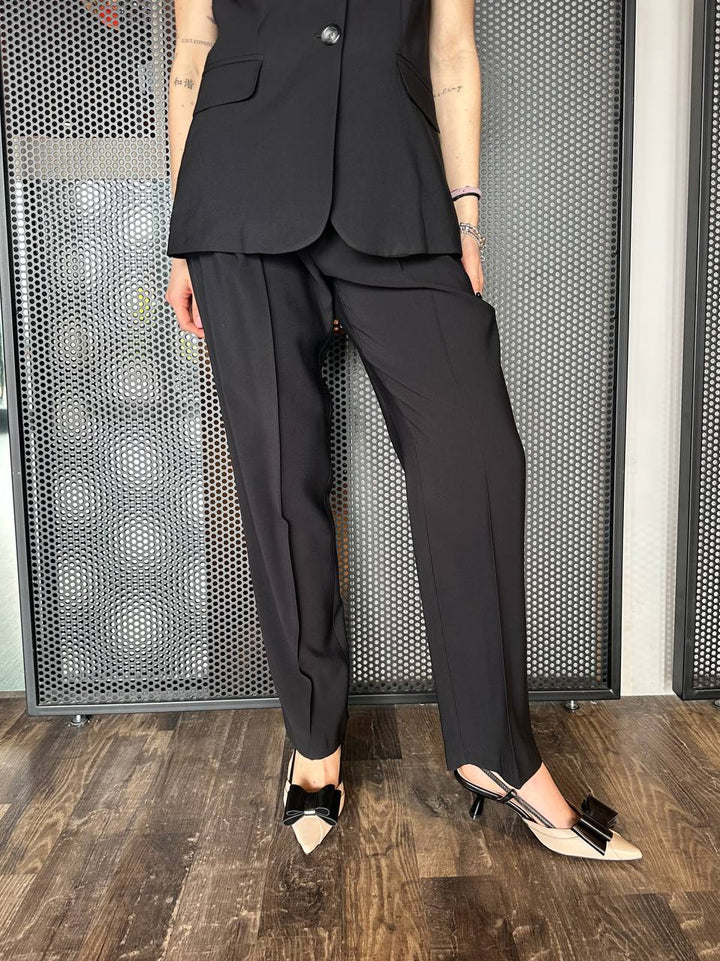 Artigli Pantaloni Donna ACPA001803 Nero, Con Fusciacca