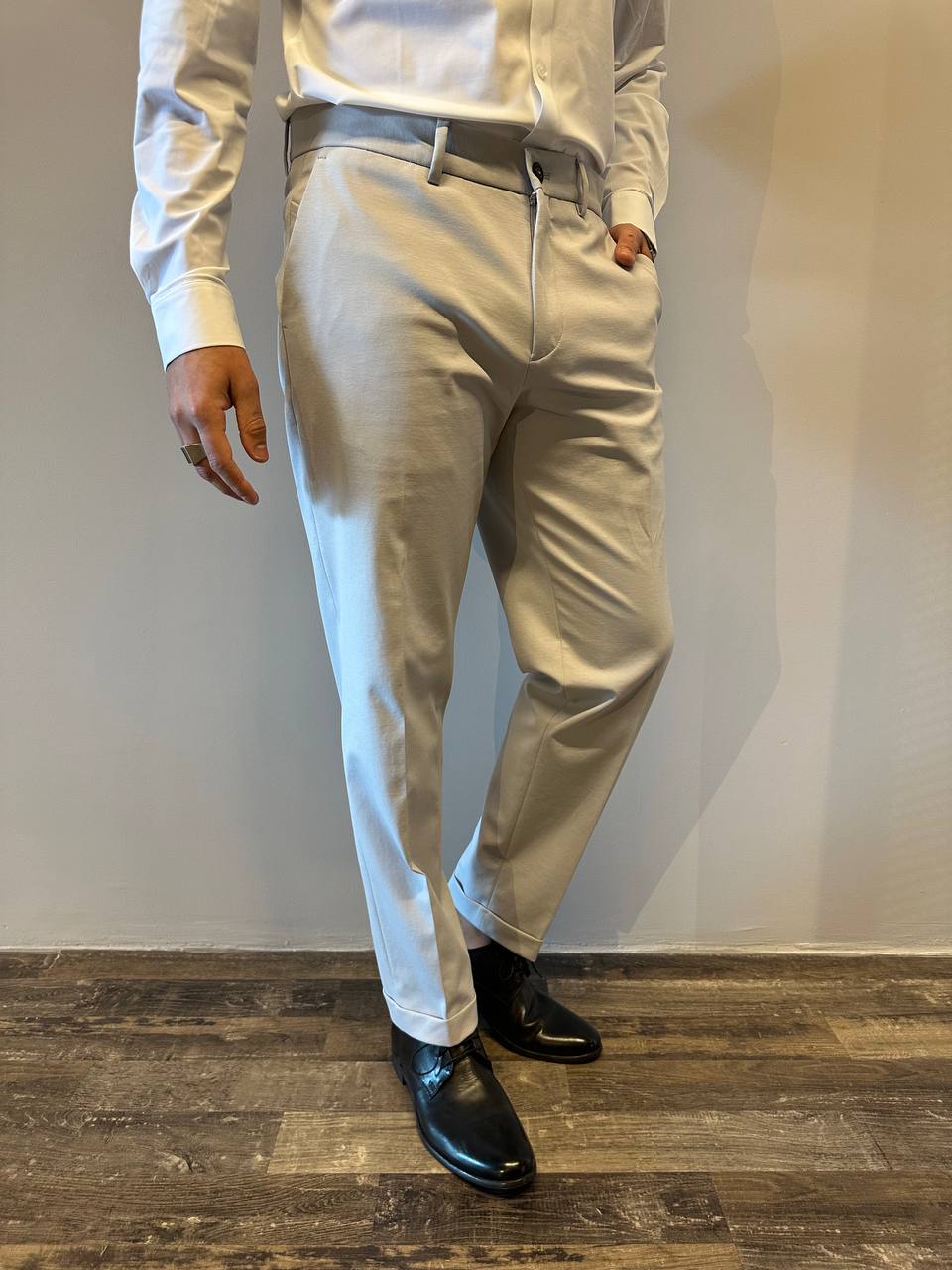Outfit Men's Suit S2S5CT00A014 Light Grey, Stretch Fabric