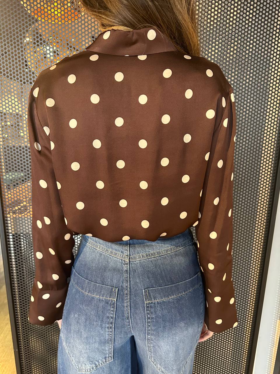 Tension In Women's Shirt PE25-2141 Polka Dots, Viscose