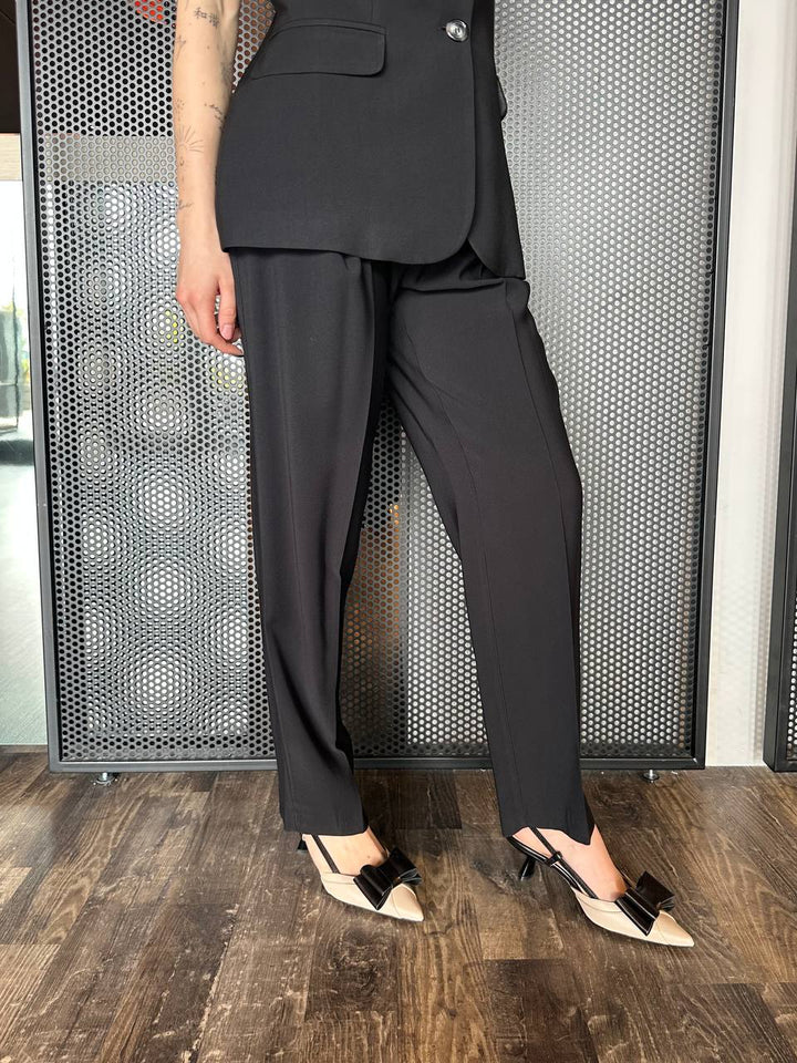 Artigli Pantaloni Donna ACPA001803 Nero, Con Fusciacca