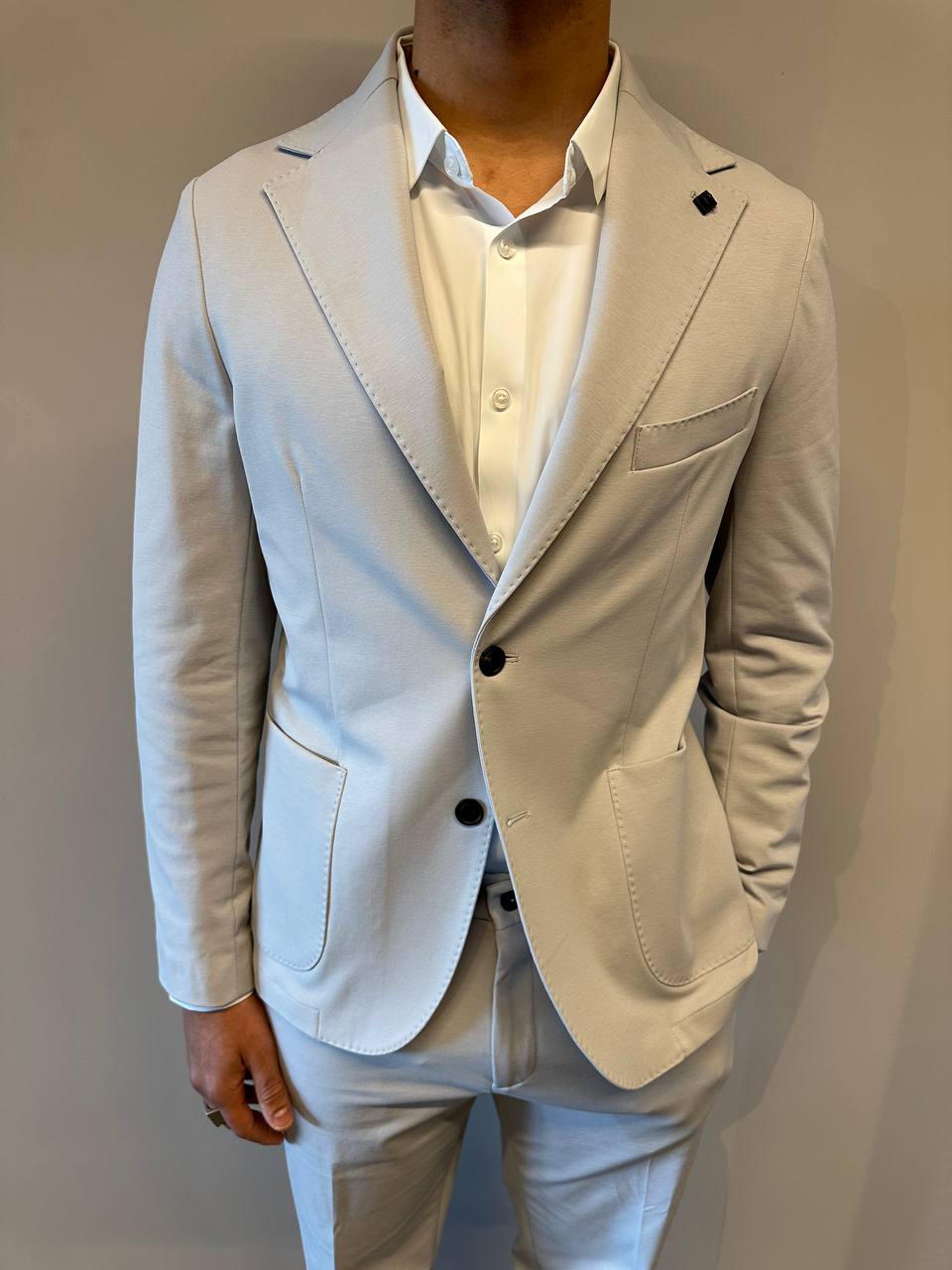 Outfit Men's Suit S2S5CT00A014 Light Grey, Stretch Fabric