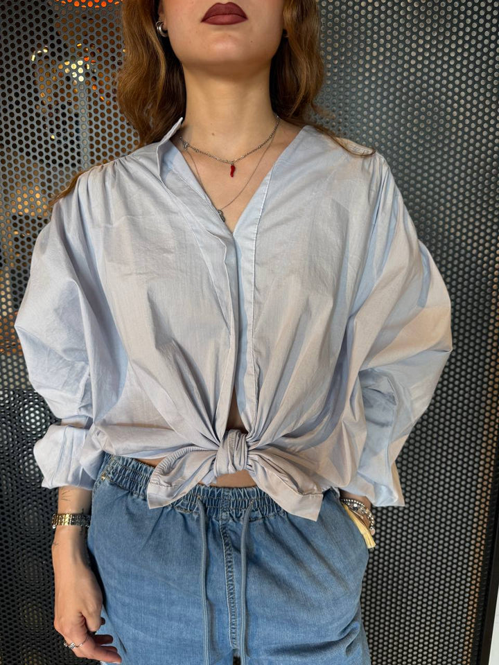 Dixie Camicia Donna CEQEPQLA Celeste, Over, Taglia Unica