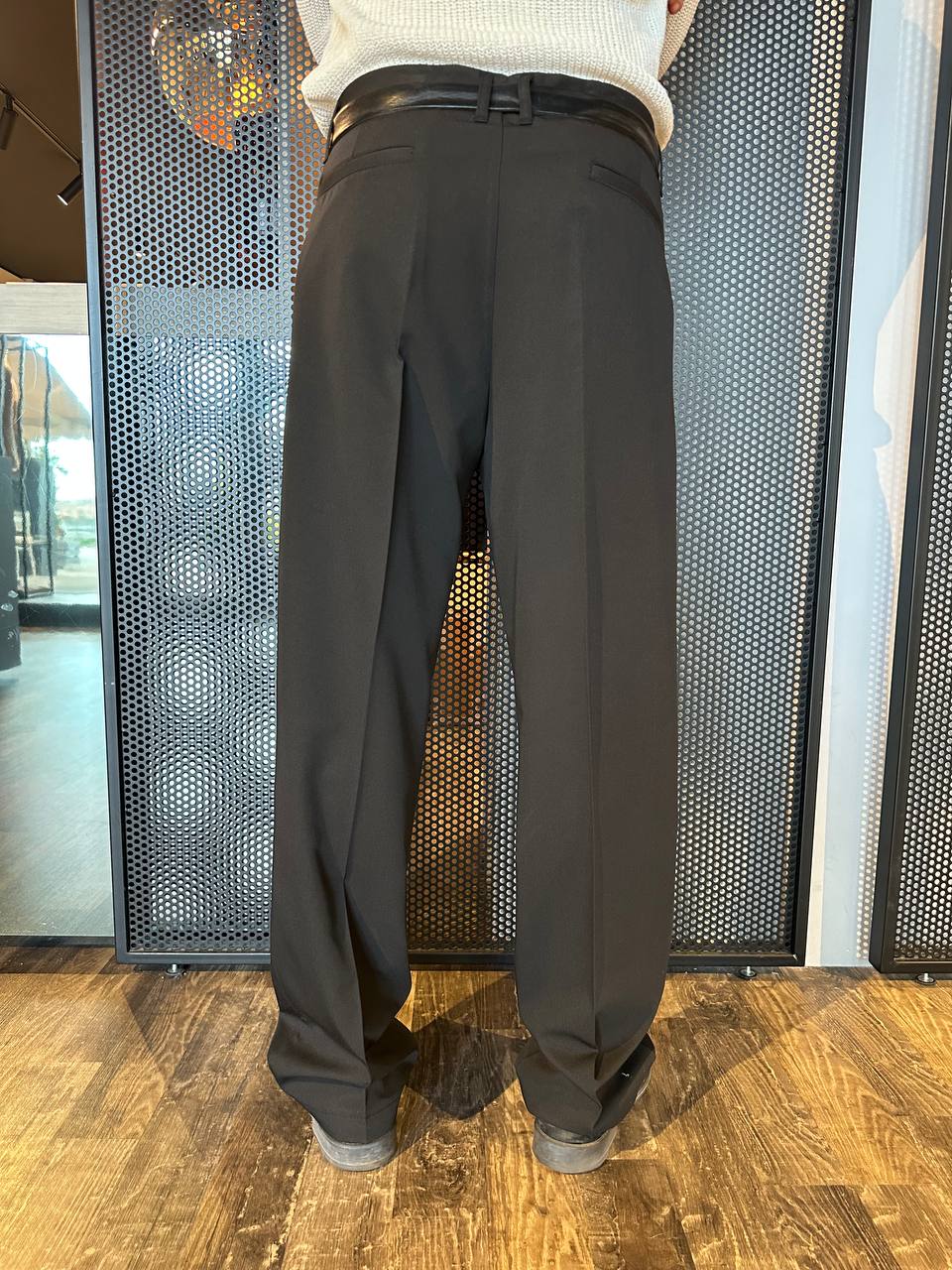 Imperial Pantaloni Uomo PD3MJBQ Nero, Doppia Pence