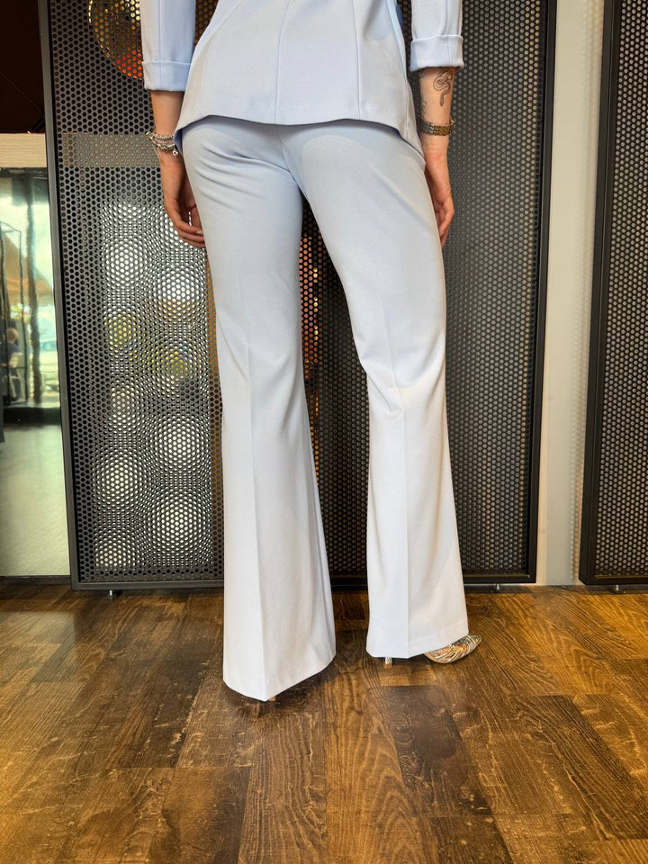 Imperial Pantaloni Donna P3E9JAW Celeste, Fondo Largo