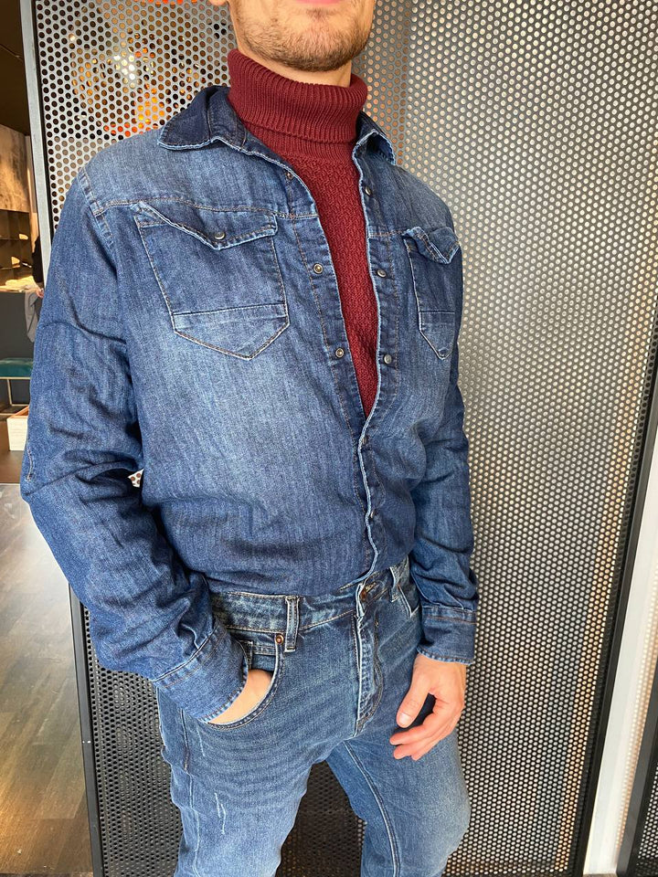 Displaj PARK VALERY Blue Denim Shirt