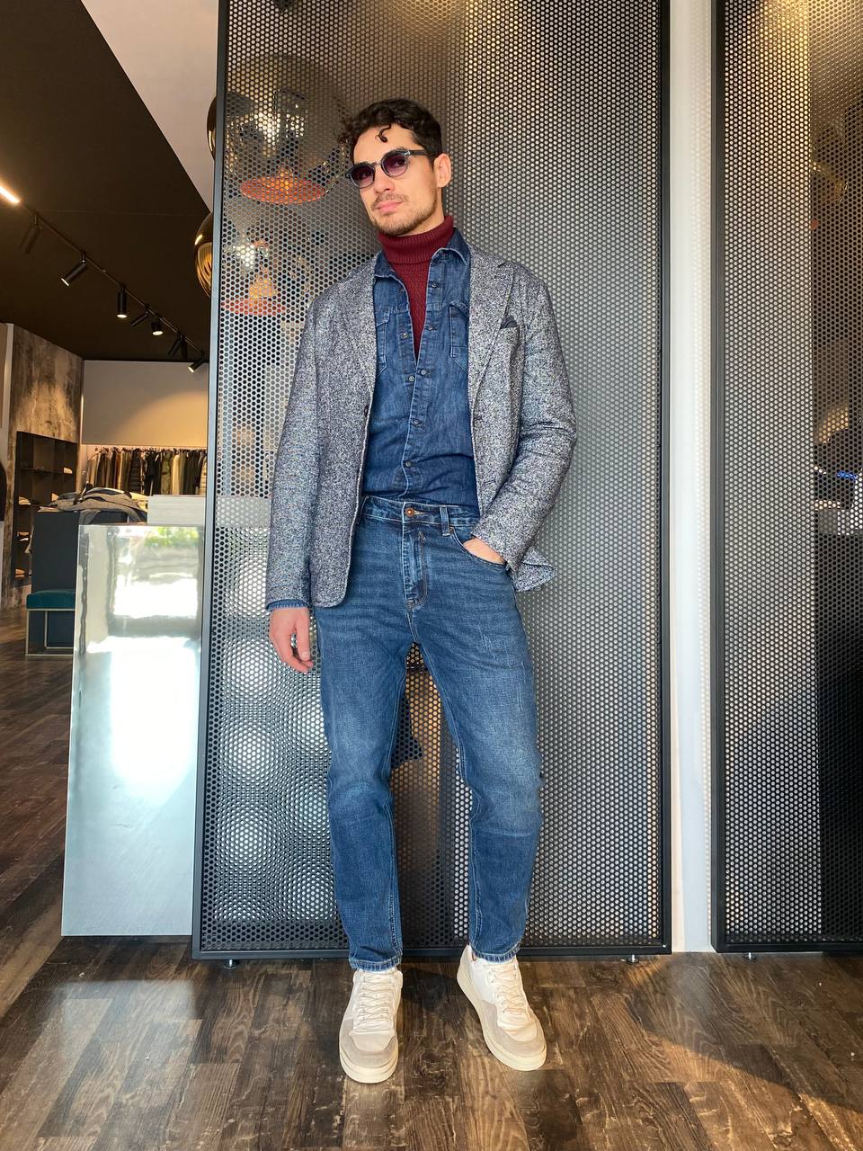 Displaj PARK VALERY Blue Denim Shirt