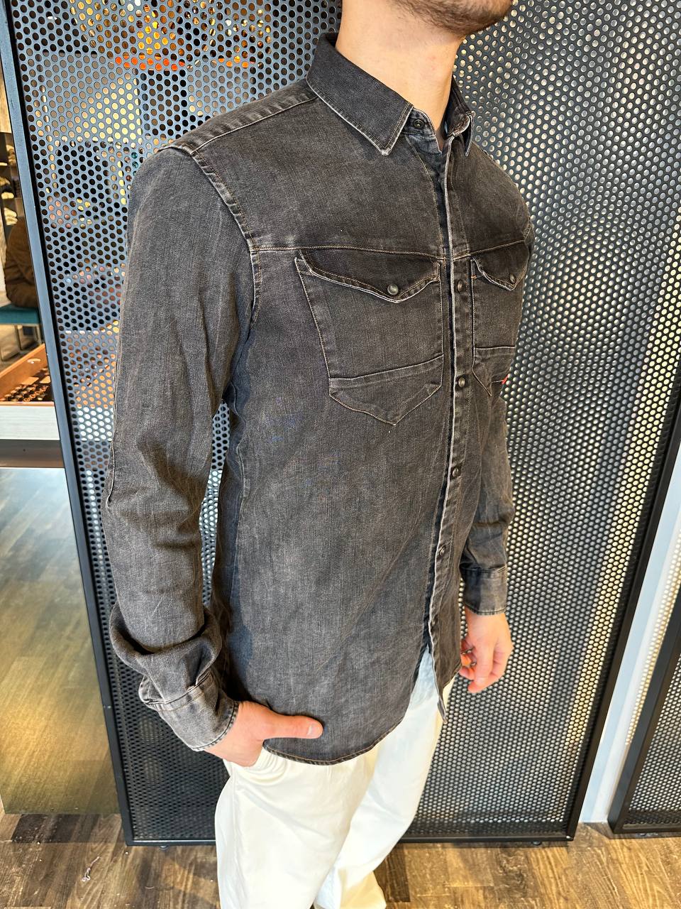 Displaj PARK VALERY BLACK Denim Shirt